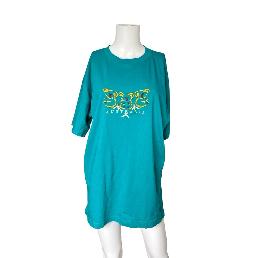 Vintage Overdrive Australia Embroidered Graphic T-shirt Koala Cotton Size XL